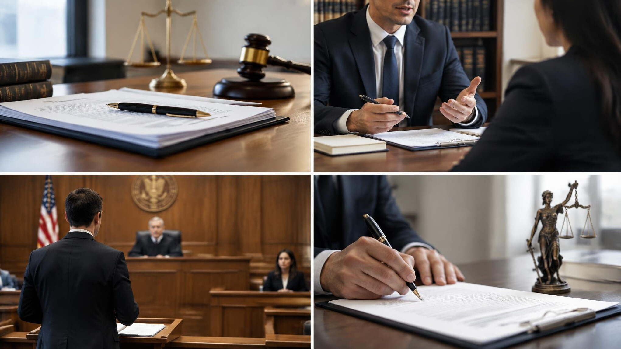 legal documents on table